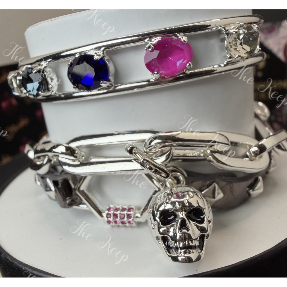 Bomb Party Halloween 26 Stack ST86638 Cemetery Disco Skull Charm Bracelet Set